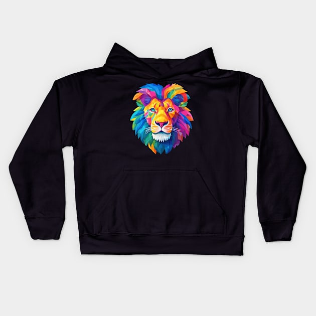 lion roar Kids Hoodie by SHINIGAMII